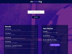 jammming app screenshot